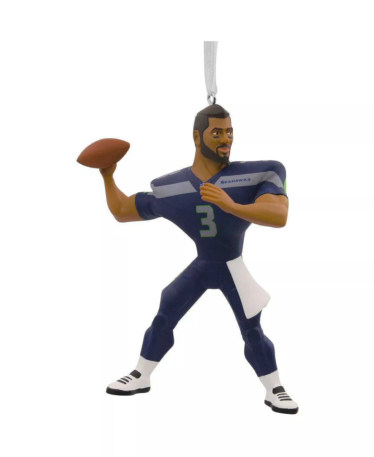 NFL Russell Wilson Seattle Seahawks Figural Ornament