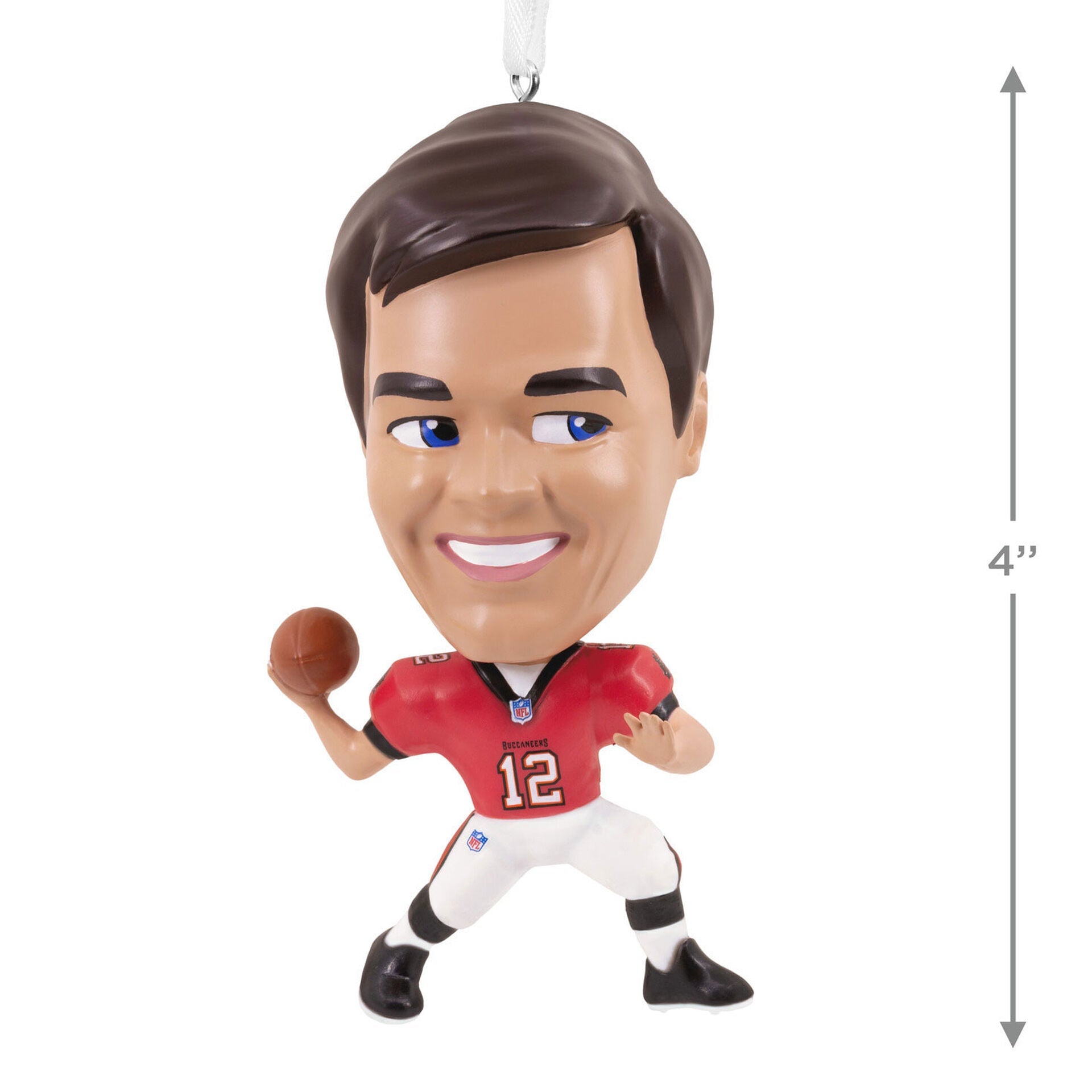 NFL Tampa Bay Buccaneers Tom Brady Bouncing Buddy Hallmark Ornament