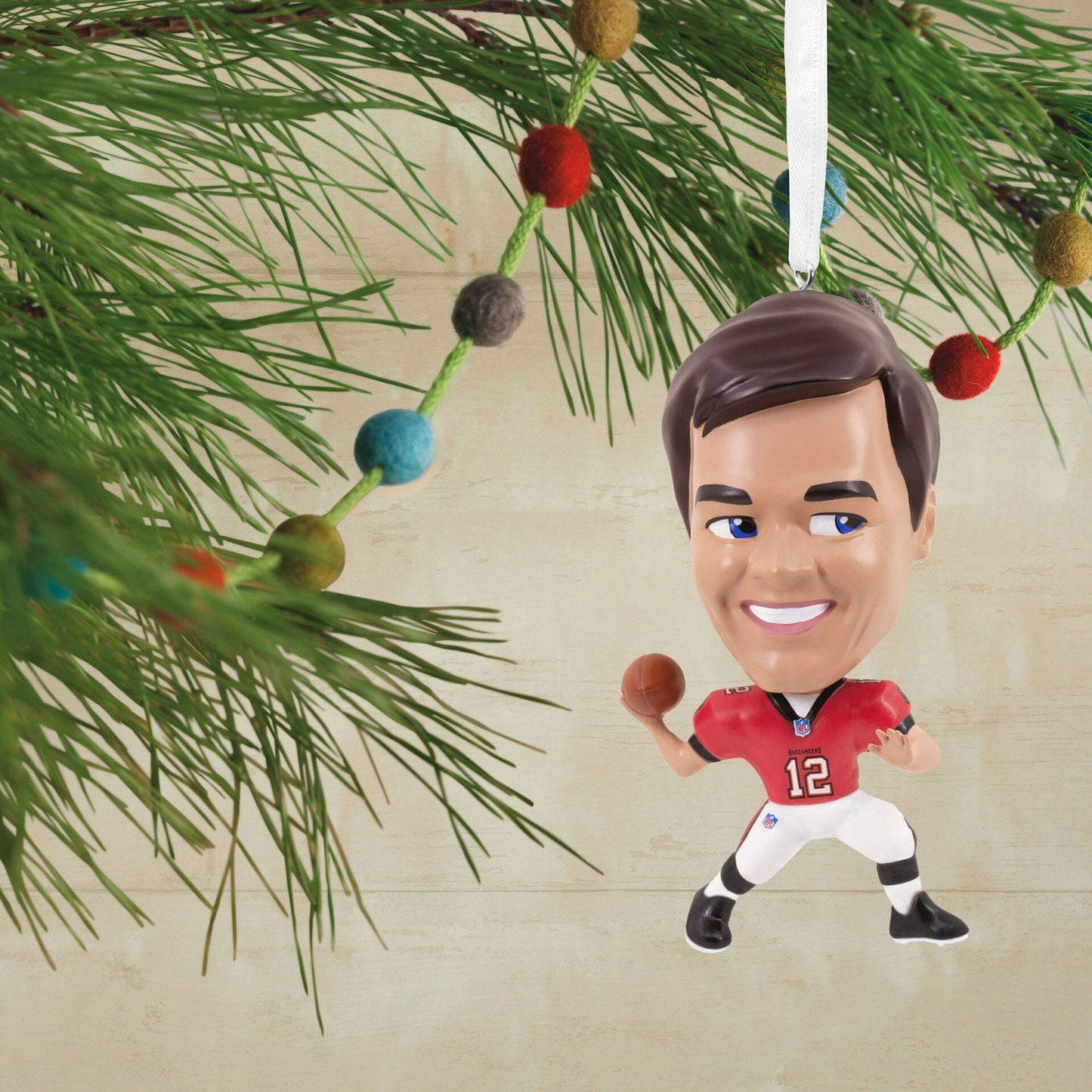 NFL Tampa Bay Buccaneers Tom Brady Bouncing Buddy Hallmark Ornament