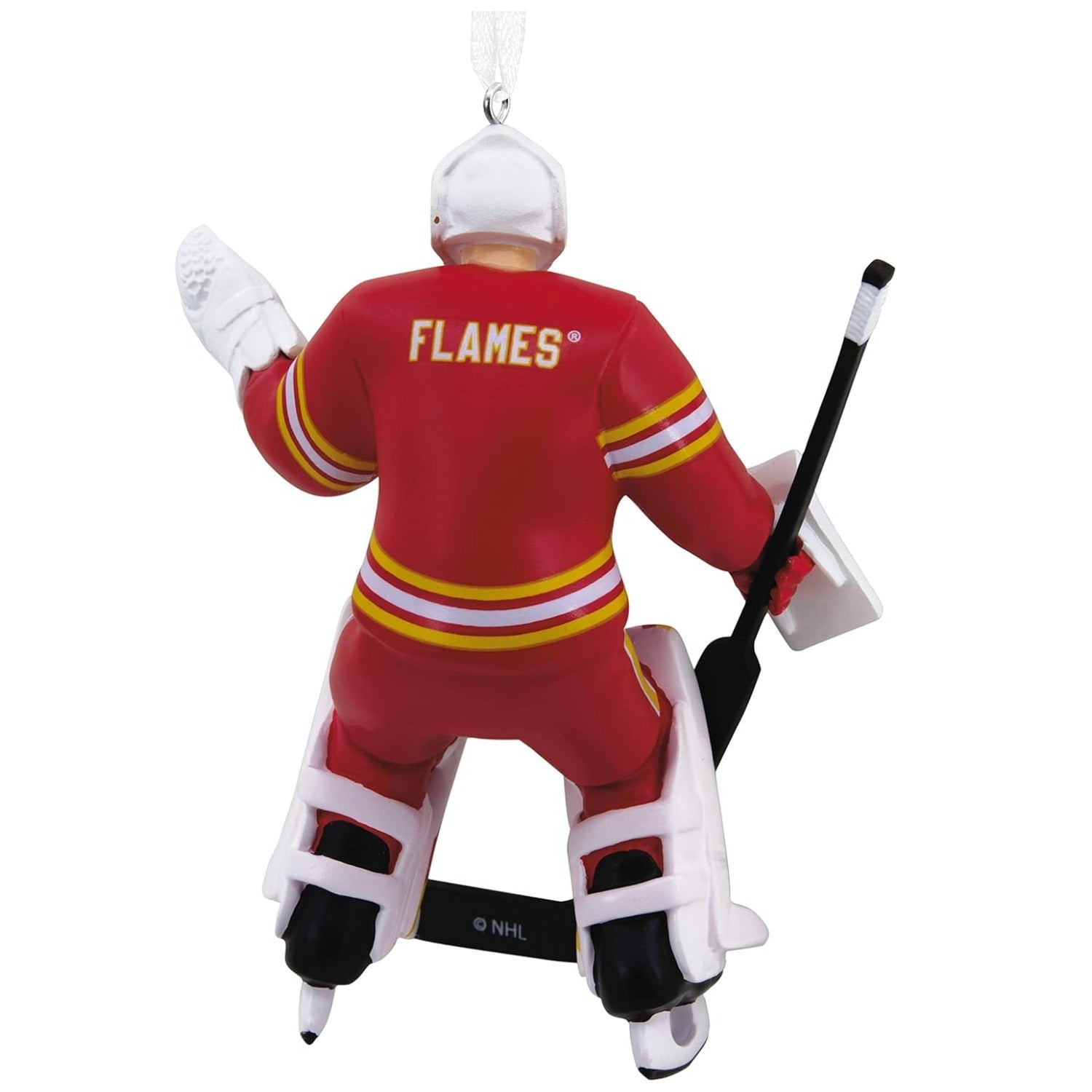 NHL Calgary Flames Goalie Figural Ornament