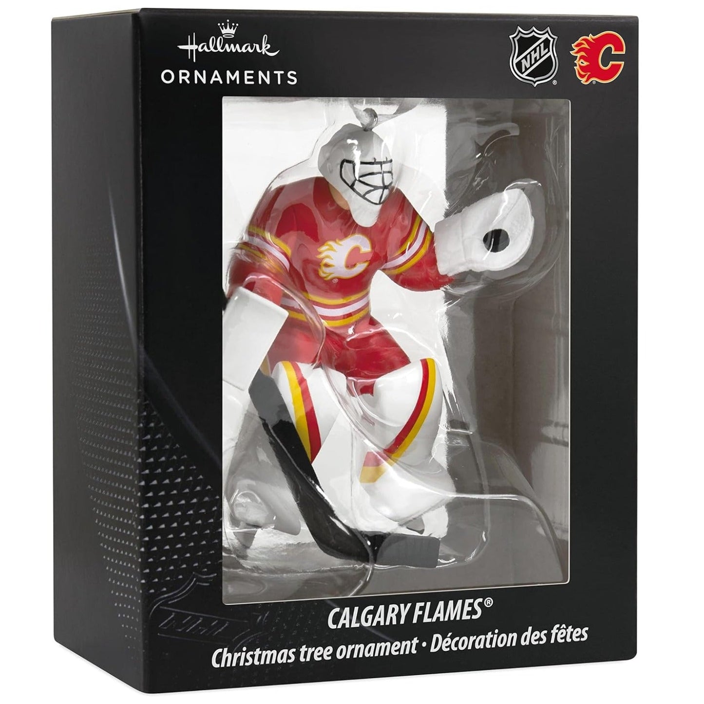 NHL Calgary Flames Goalie Figural Ornament