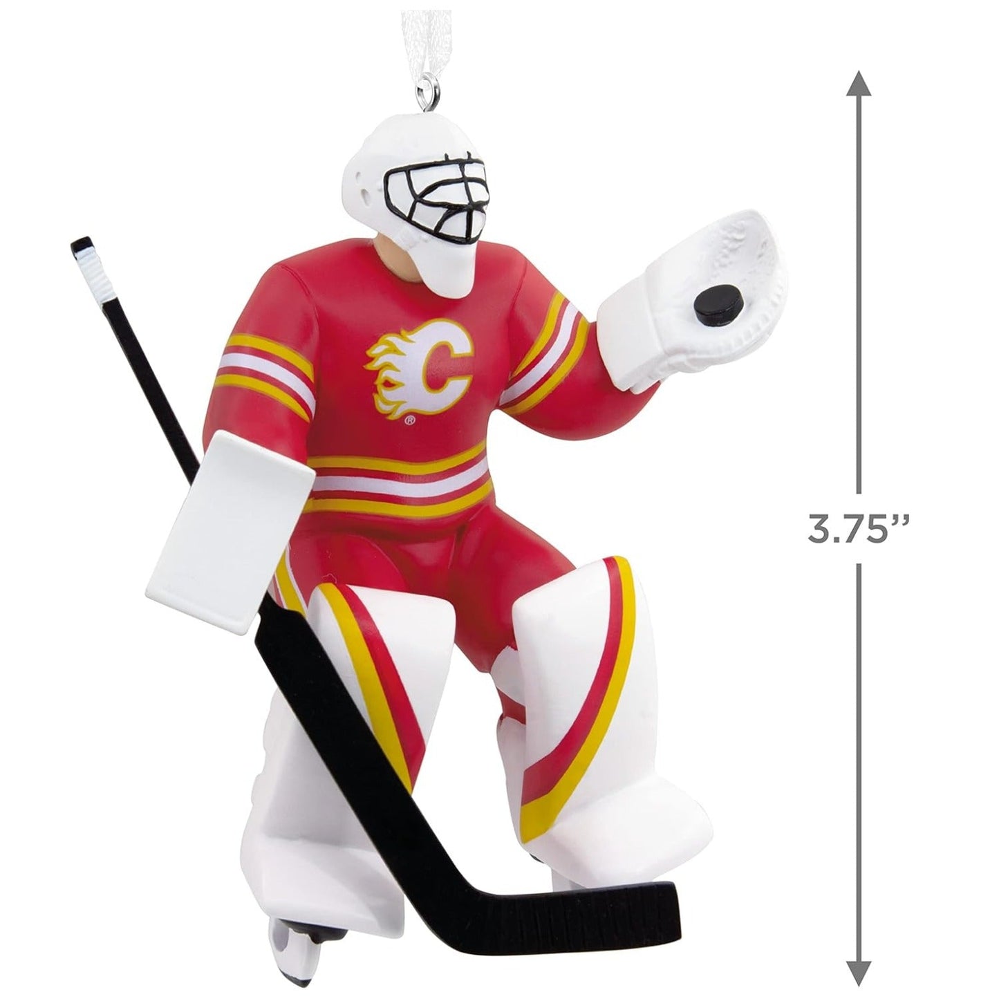 NHL Calgary Flames Goalie Figural Ornament