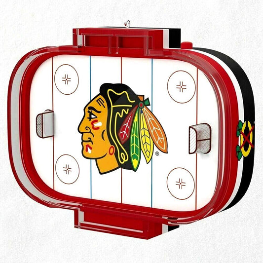 NHL Chicago Blackhawks Hockey Rink Keepsake Ornament