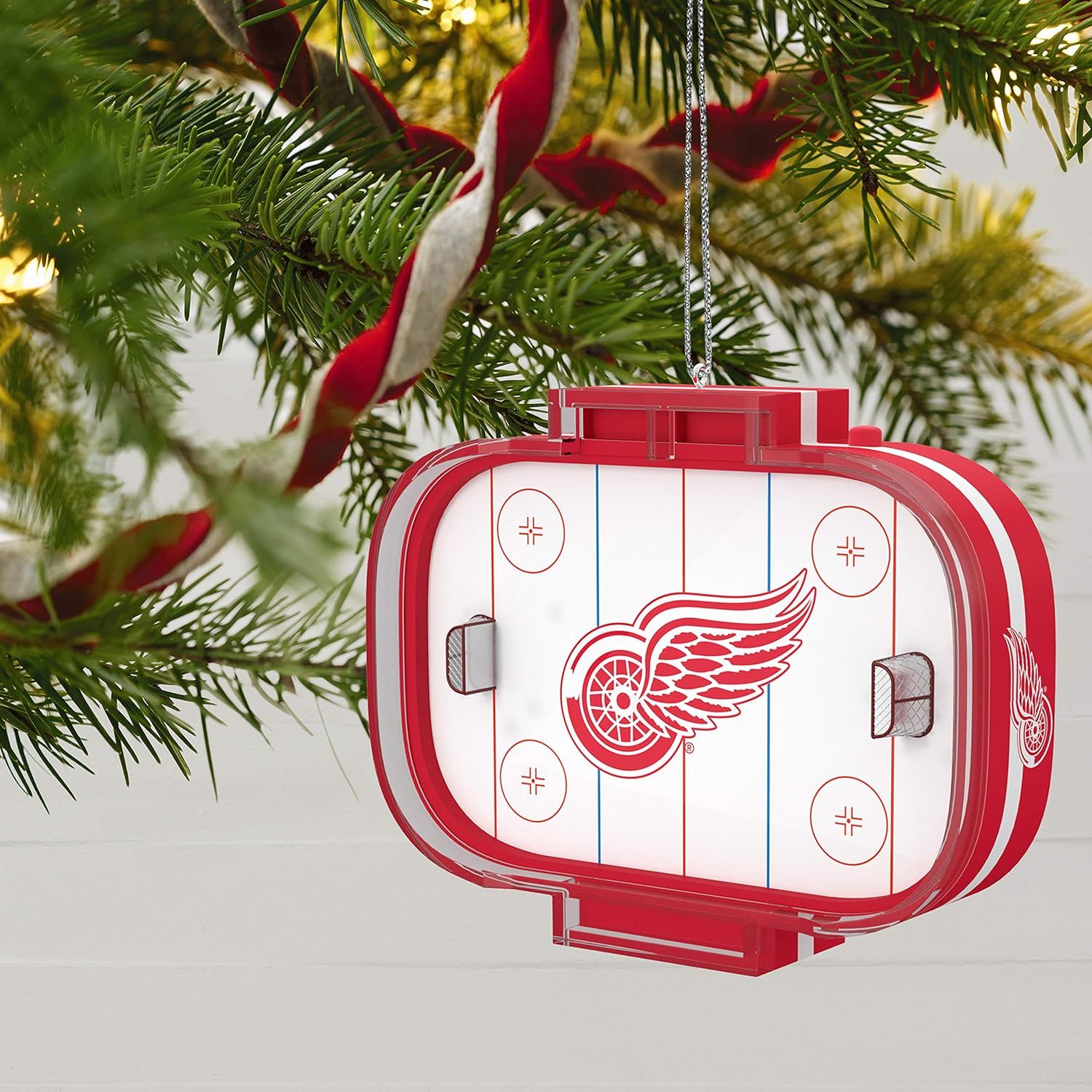 NHL Detroit Red Wings Hockey Rink Keepsake Ornament