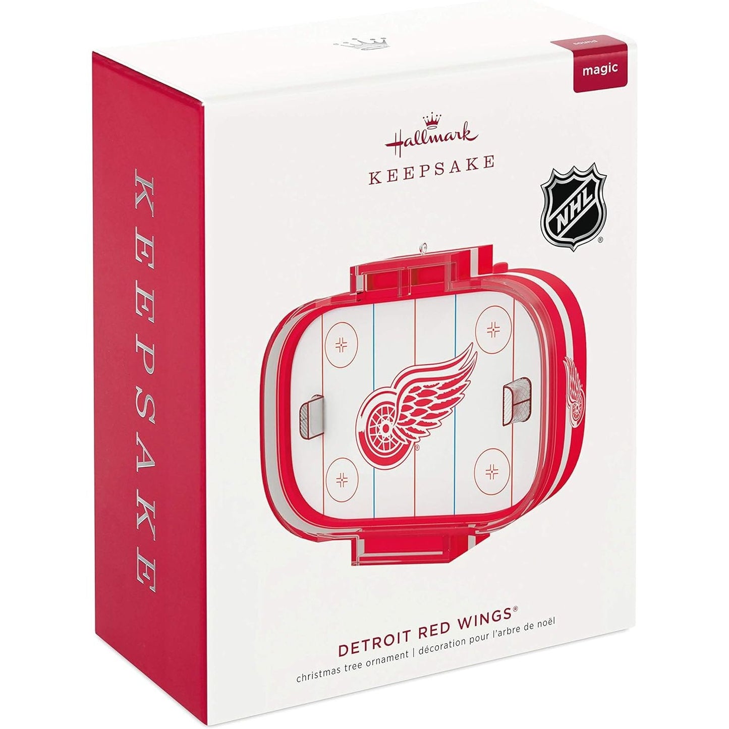 NHL Detroit Red Wings Hockey Rink Keepsake Ornament