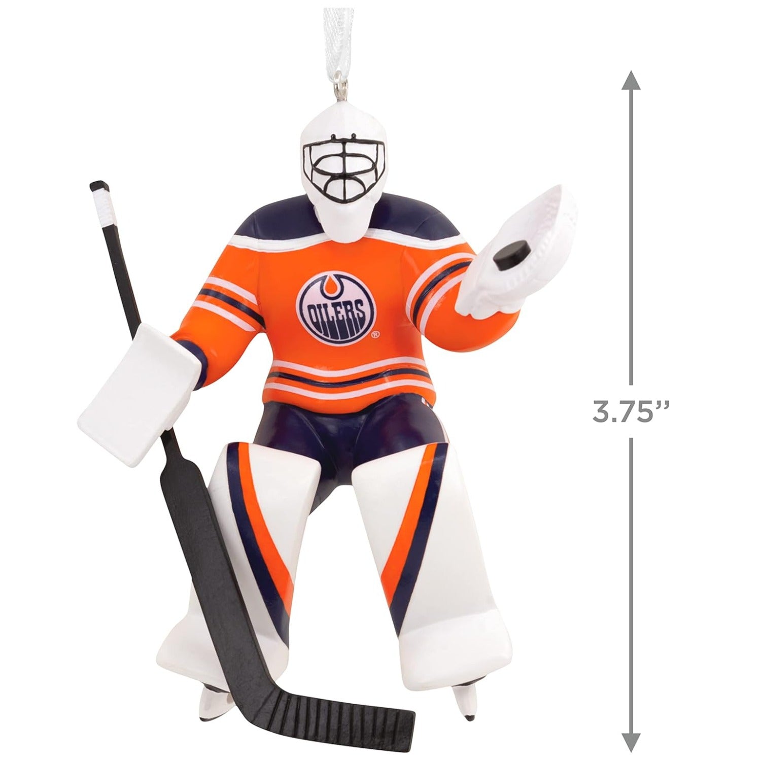 NHL Edmonton Oilers Goalie Figural Ornament