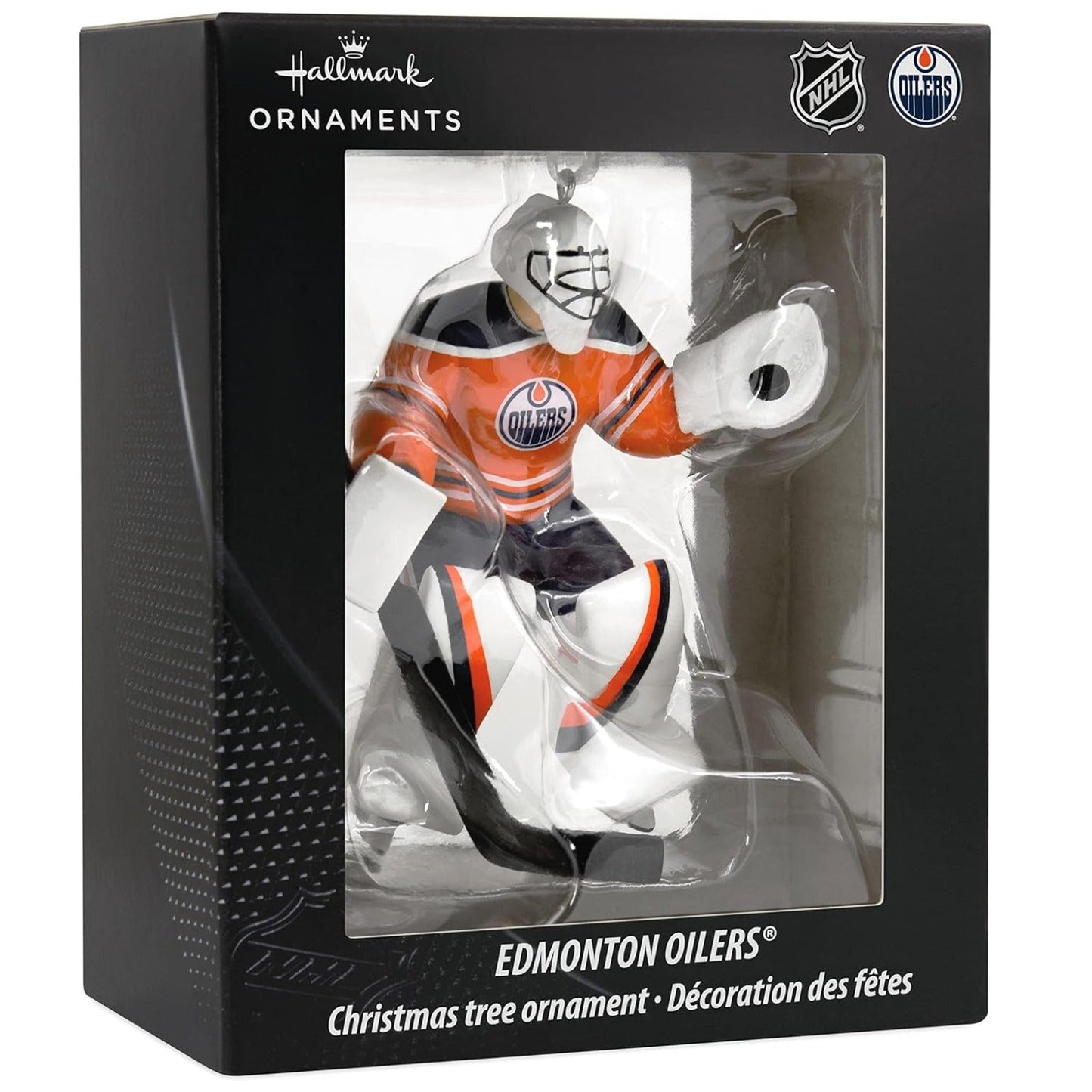 NHL Edmonton Oilers Goalie Figural Ornament