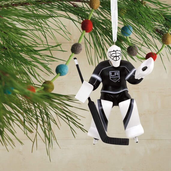 NHL Los Angeles Kings Goalie Figural Ornament