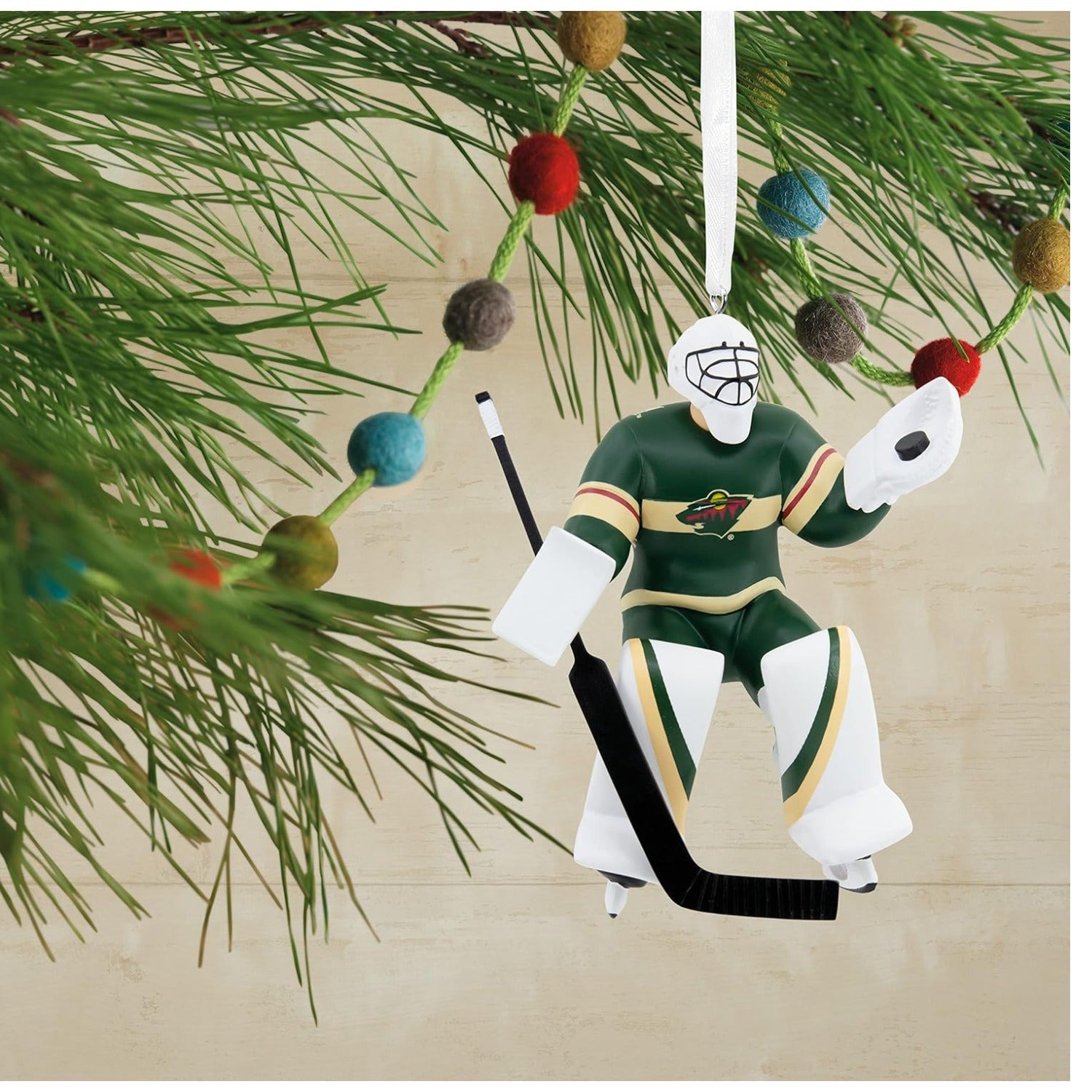 NHL Minnesota Wild Goalie Figural Ornament