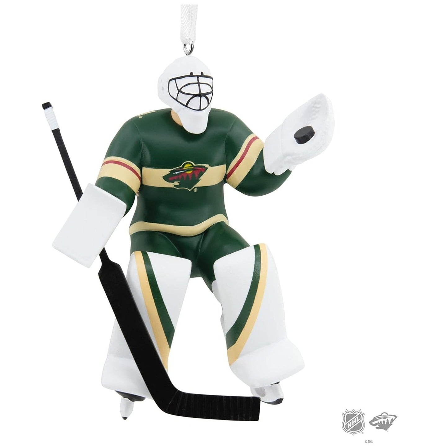 NHL Minnesota Wild Goalie Figural Ornament