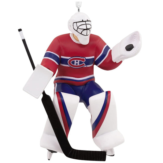NHL Montreal Canadiens Goalie Figural Ornament