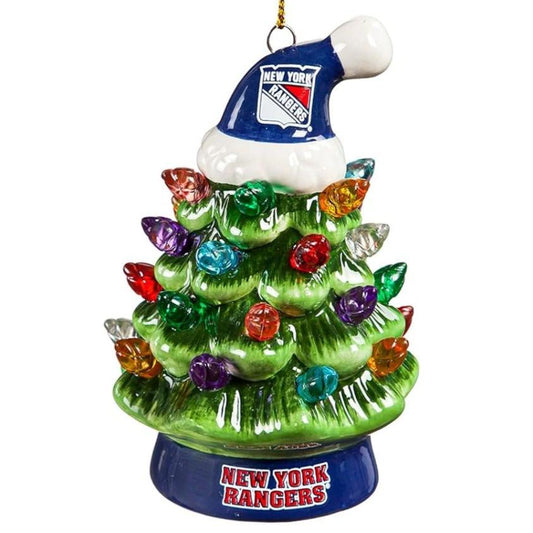 NHL New York Rangers Ceramic Christmas Tree Ornament