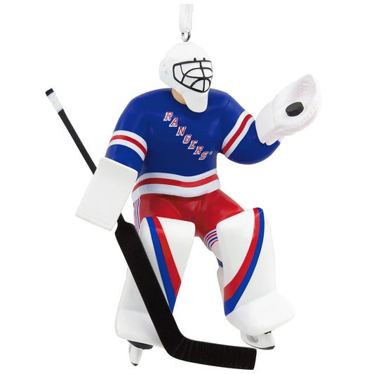 NHL New York Rangers Goalie Figural Ornament