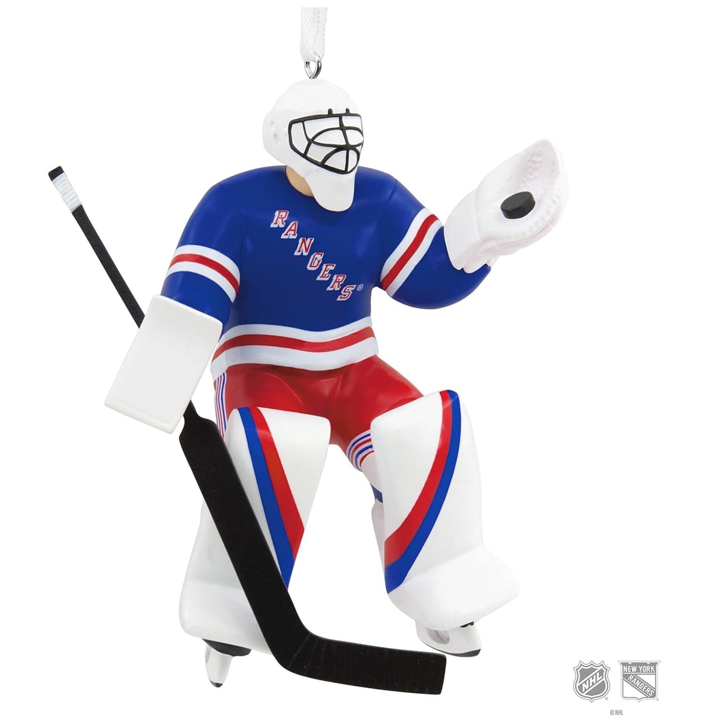 NHL New York Rangers Goalie Figural Ornament