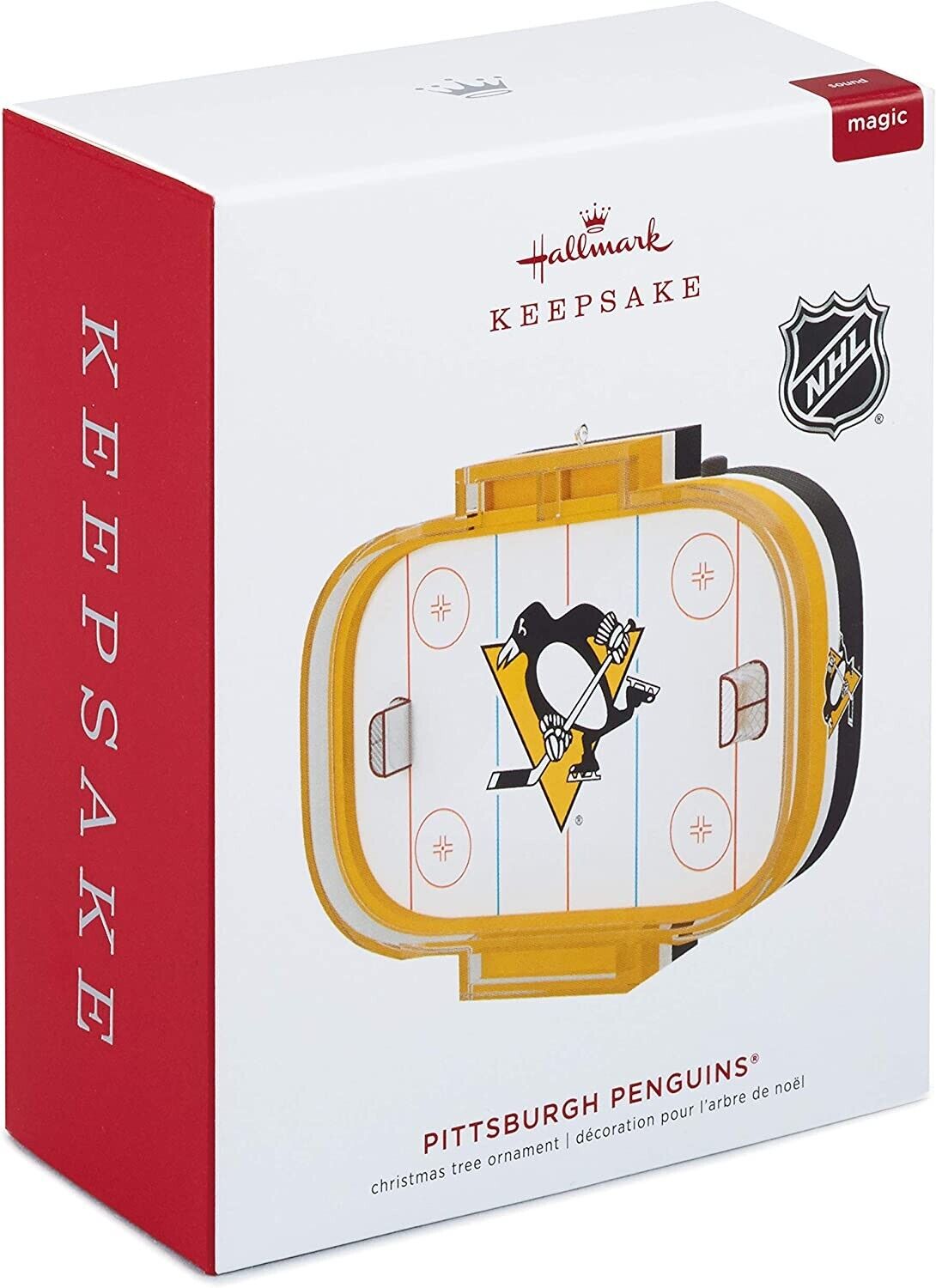 NHL Pittsburgh Penguins Hockey Rink Keepsake Ornament