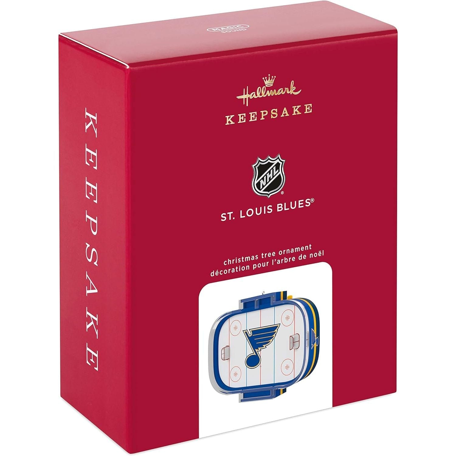 NHL St. Louis Blues Hockey Rink Keepsake Ornament