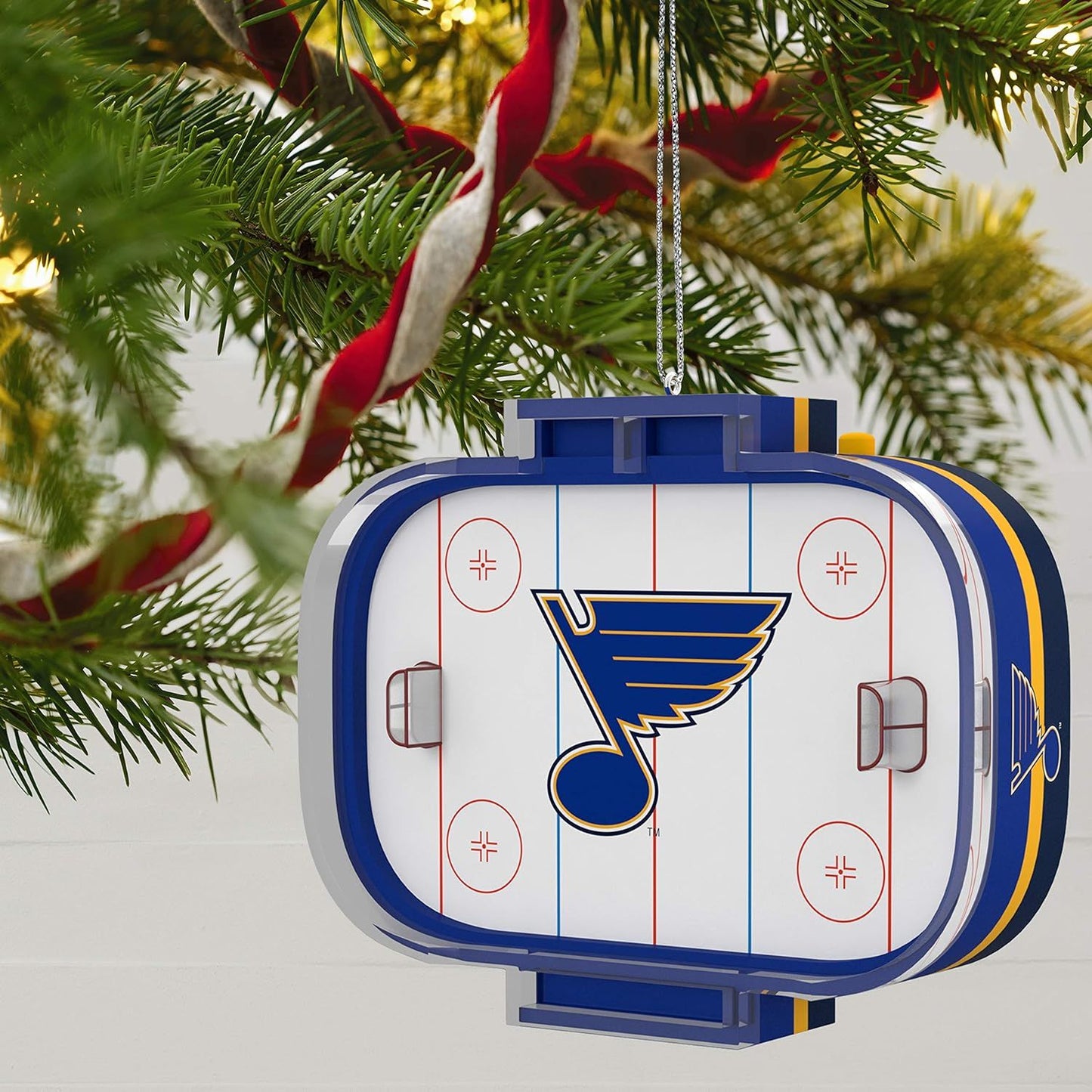 NHL St. Louis Blues Hockey Rink Keepsake Ornament