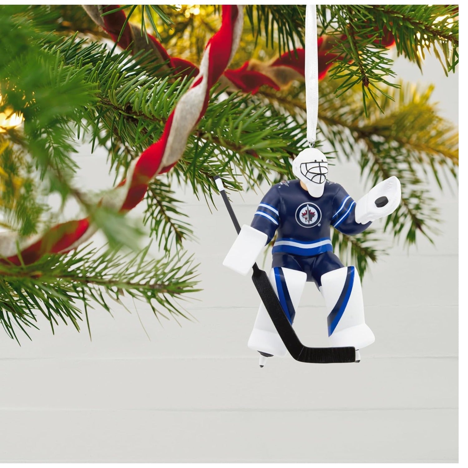 NHL Winnipeg Jets Goalie Figural Ornament