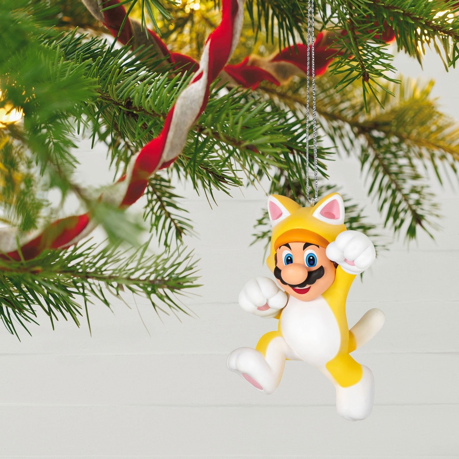 Nintendo Super Mario Powered Up With Mario Cat, 2023 Keepsake Ornament