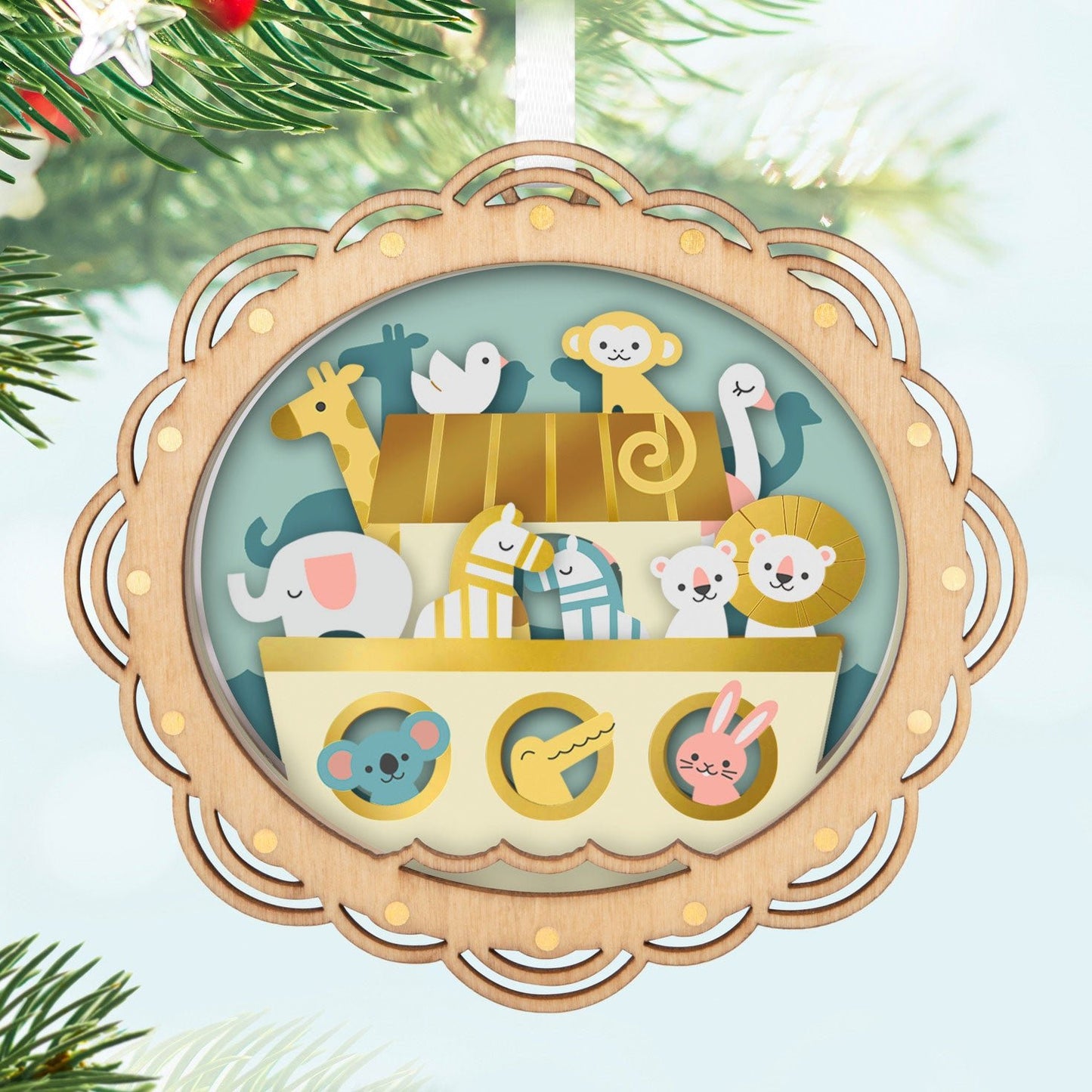 Noah's Ark Papercraft 2024 Keepsake Ornament