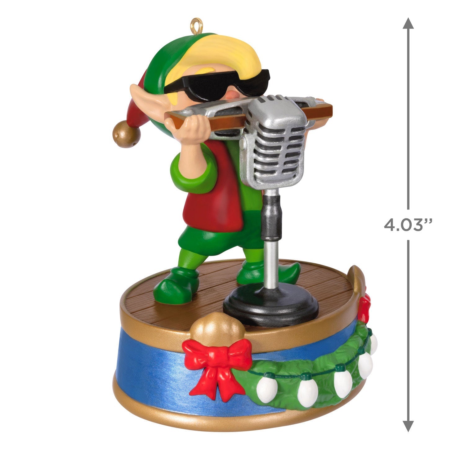 North Pole Tree Trimmers Band Collection Hank On Harmonica Musical 2024 Keepsake Ornament