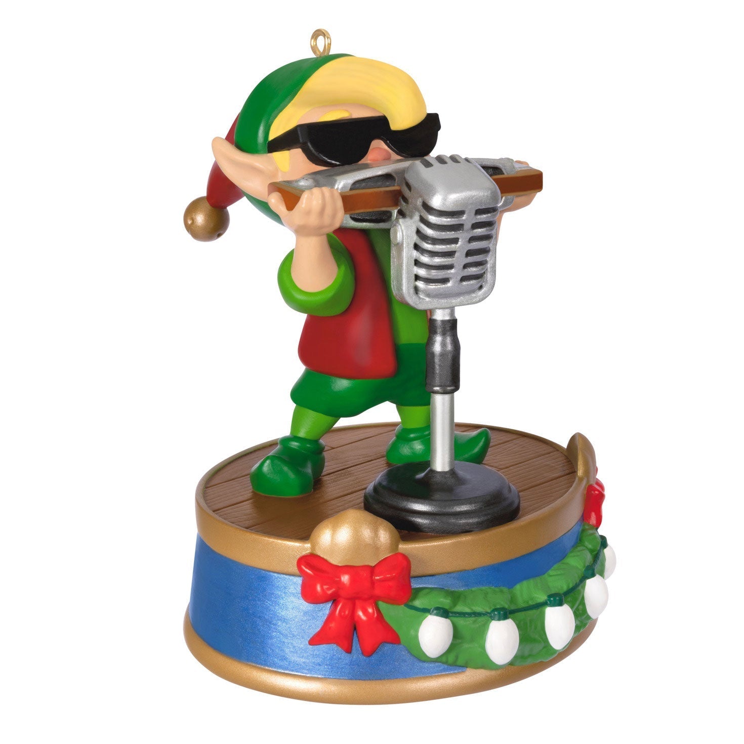 North Pole Tree Trimmers Band Collection Hank On Harmonica Musical 2024 Keepsake Ornament