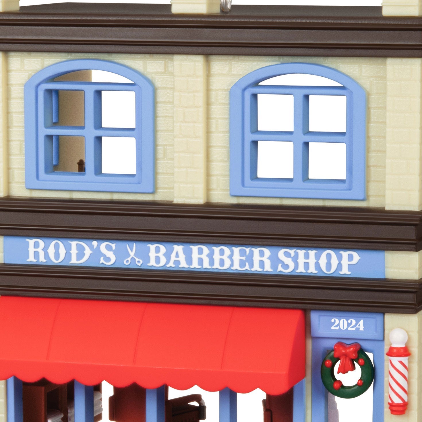 Nostalgic Houses and Shops #41 Rod's Barbershop 2024 Keepsake Ornament