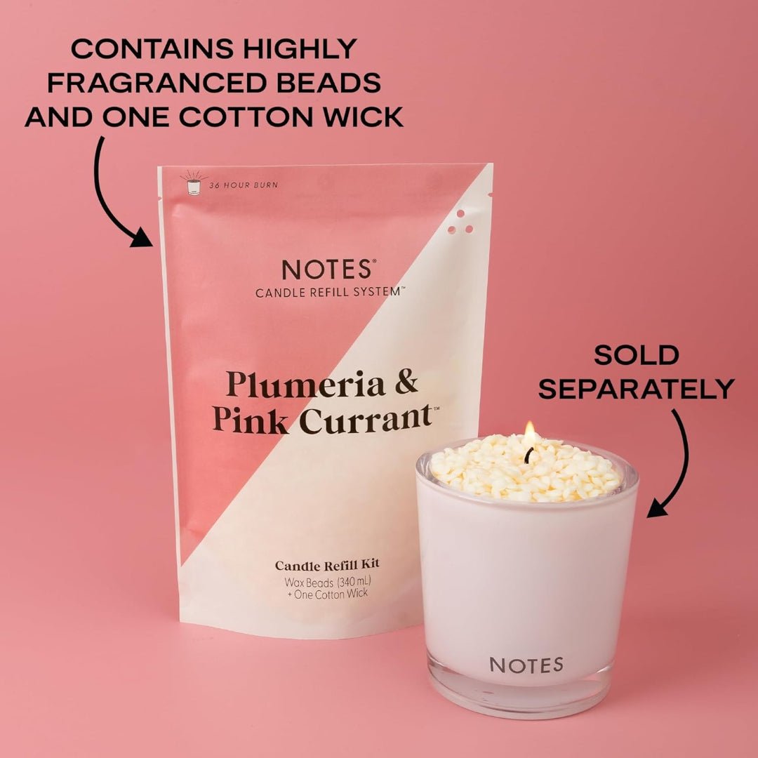 Notes Candle Refill Kit - Plumeria & Pink Currant
