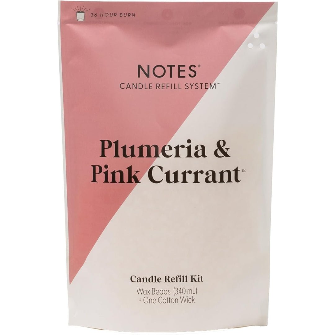 Notes Candle Refill Kit - Plumeria & Pink Currant