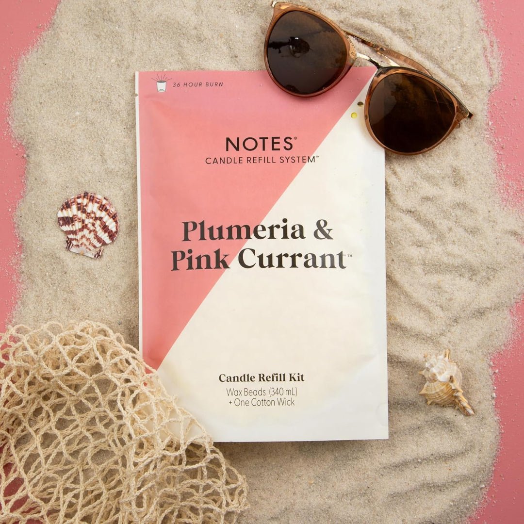 Notes Candle Refill Kit - Plumeria & Pink Currant