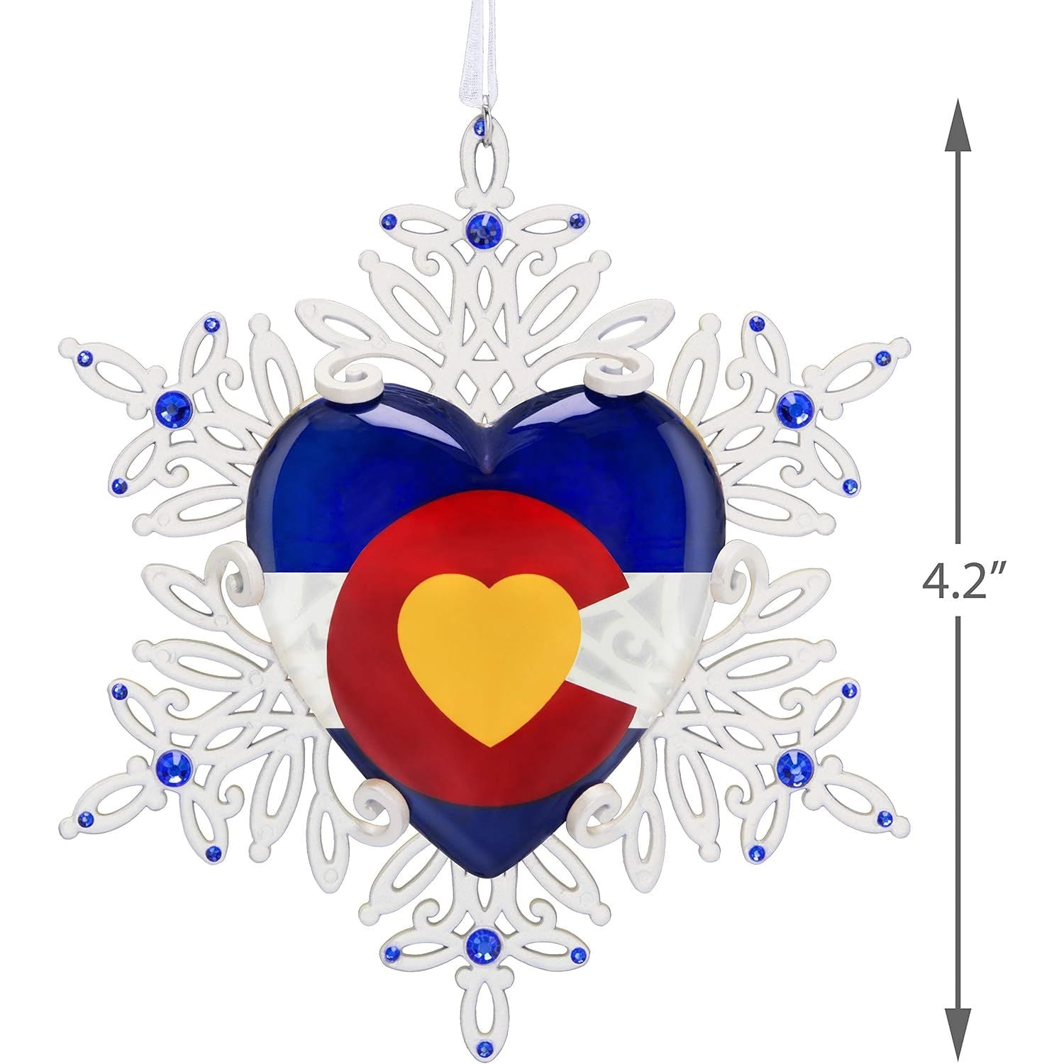 Only One Colorado Snowflake, Metal and Glass Hallmark Keepsake Ornament