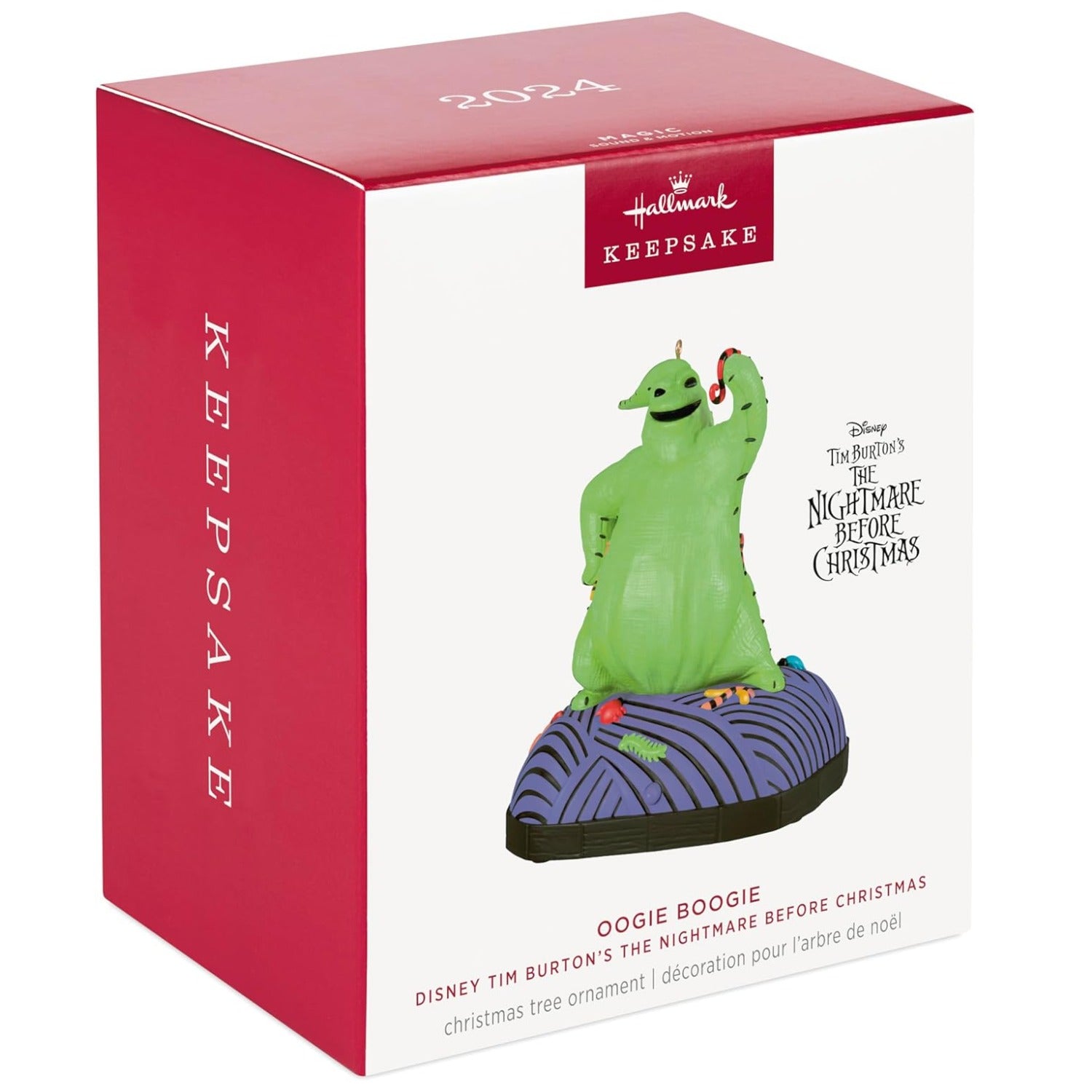 Oogie Boogie, Disney Tim Burton's The Nightmare Before Christmas 2024 Keepsake Ornament and Motion