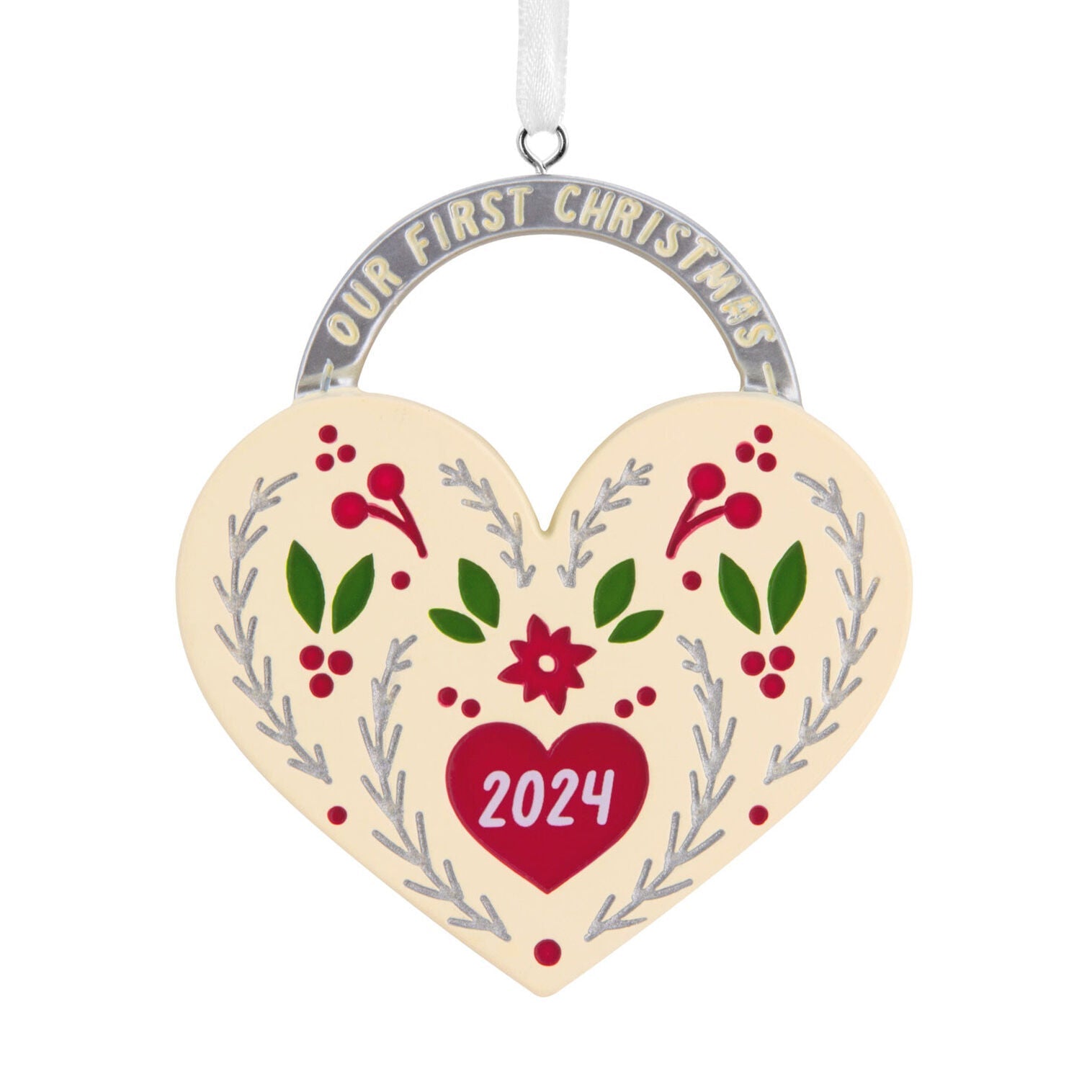 Our First Christmas Heart 2024 Hallmark Ornament