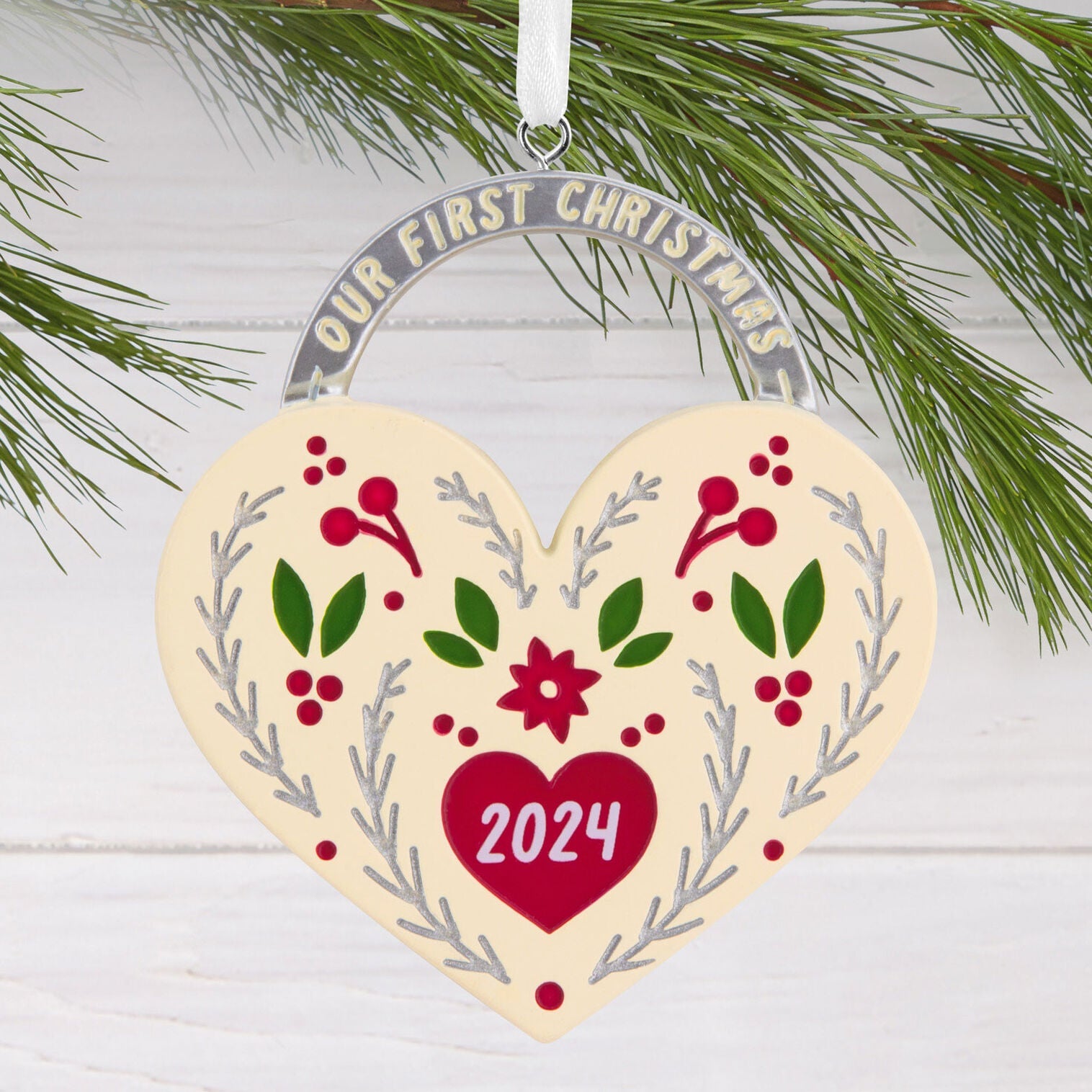 Our First Christmas Heart 2024 Hallmark Ornament