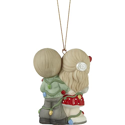 Our First Christmas Together 2023 Dated Couple Bisque Porcelain Ornament