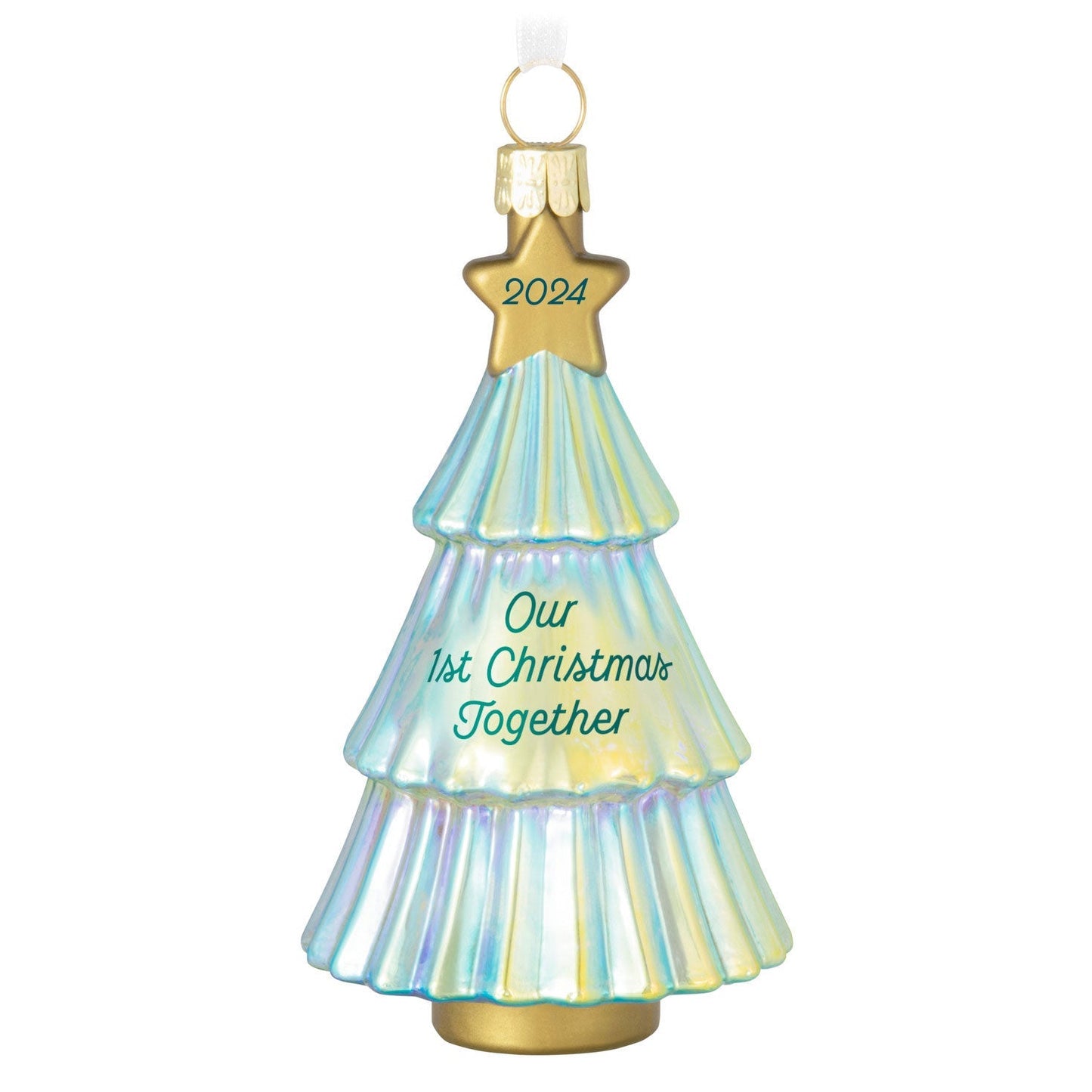 Our First Christmas Together 2024 Glass Keepsake Ornament