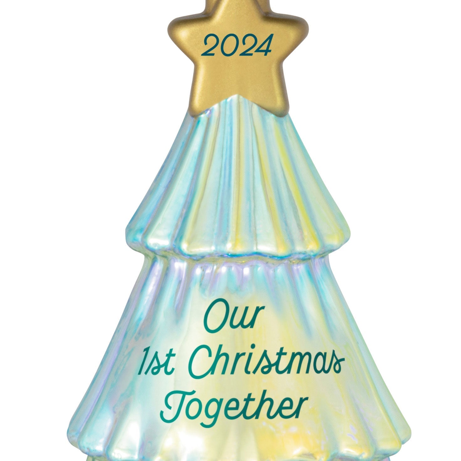 Our First Christmas Together 2024 Glass Keepsake Ornament