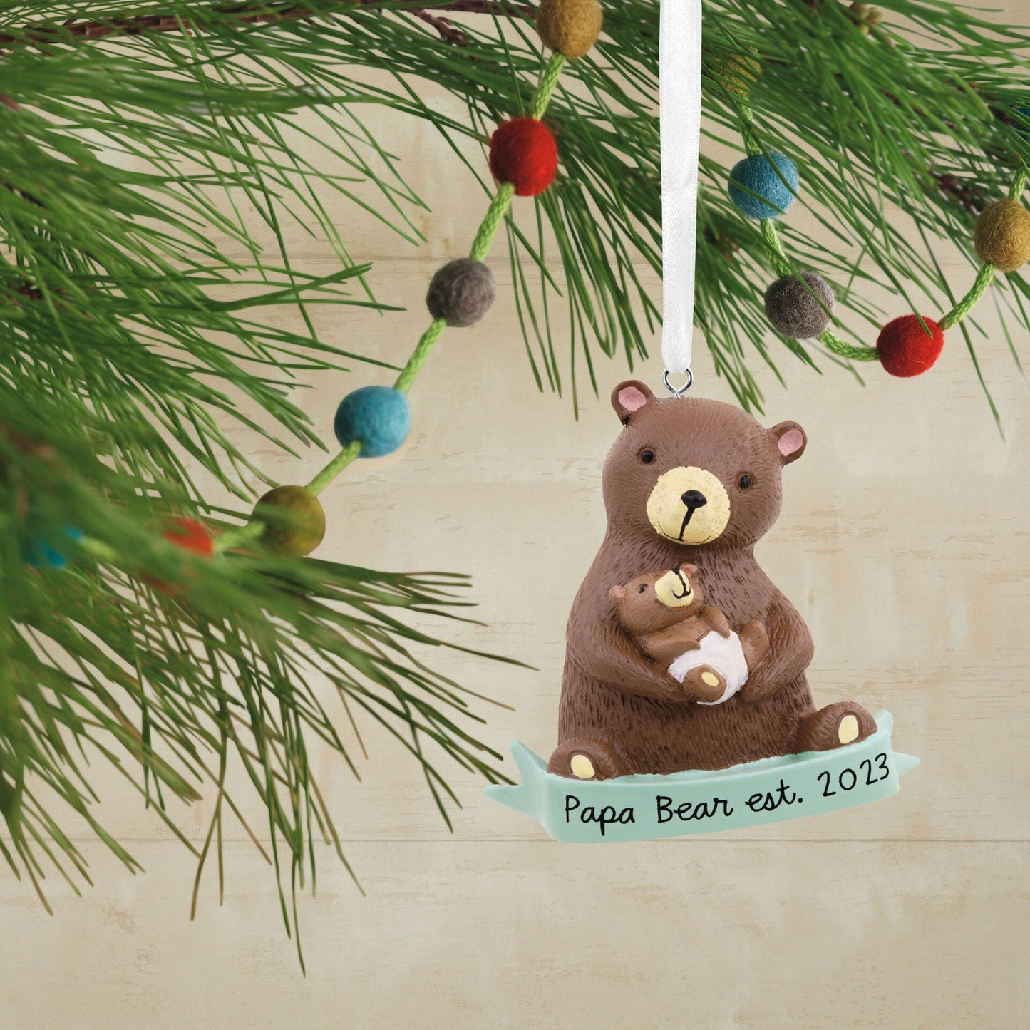 Papa Bear New Dad 2023 Hallmark Ornament