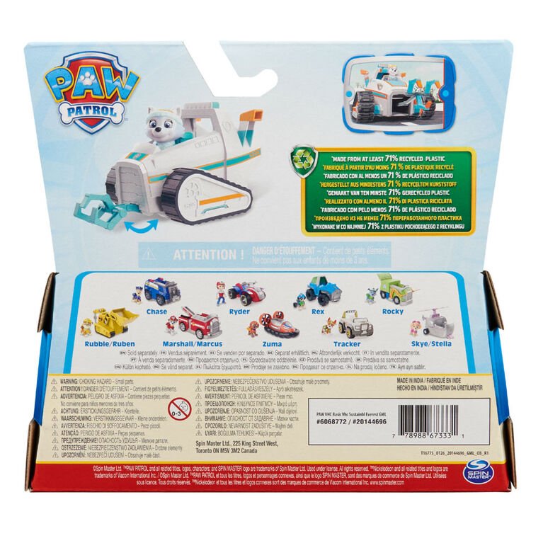 PAW Patrol Everest Figurine with Snow Plow