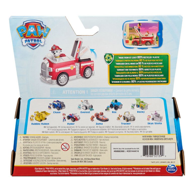 PAW Patrol Marshall Figurine with Firetruck