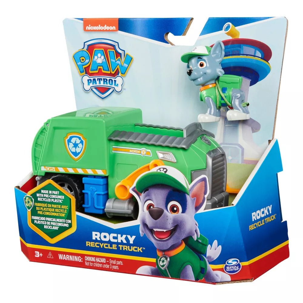 PAW Patrol Rocky Figurine with Recycle Truck