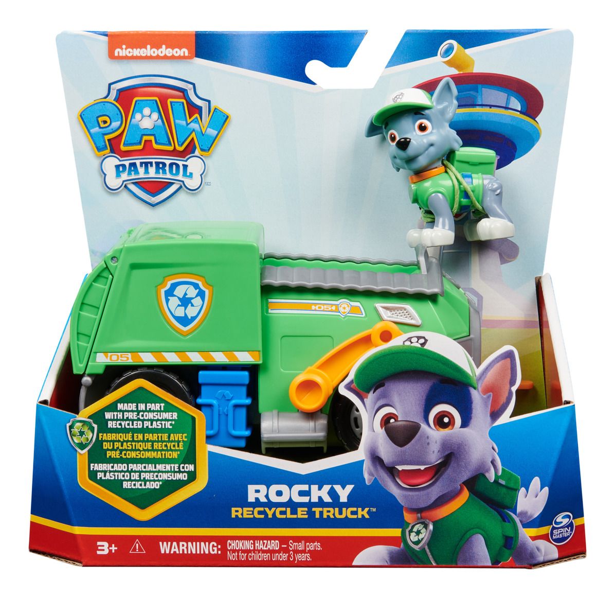 PAW Patrol Rocky Figurine with Recycle Truck