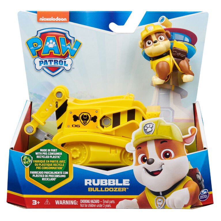 PAW Patrol Rubble Figurine with Bulldozer