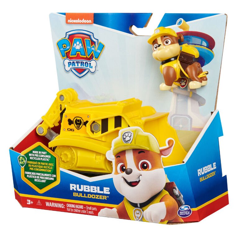 PAW Patrol Rubble Figurine with Bulldozer
