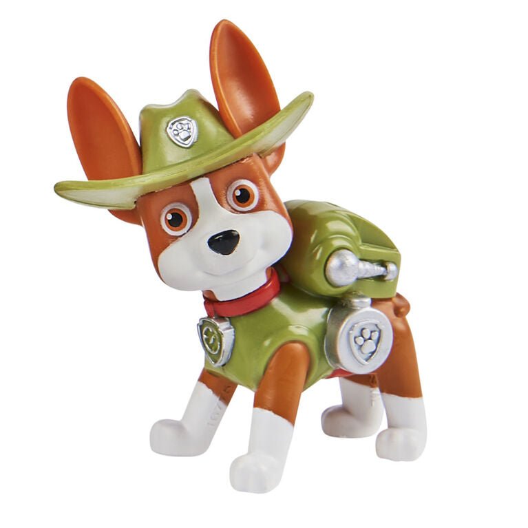 PAW Patrol Tracker Figurine with Jungle Cruiser