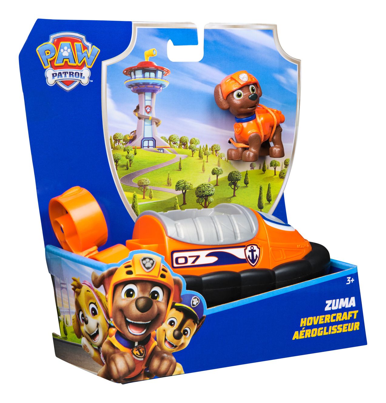 PAW Patrol Zuma Figurine with Hovercraft