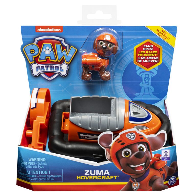 PAW Patrol Zuma Figurine with Hovercraft