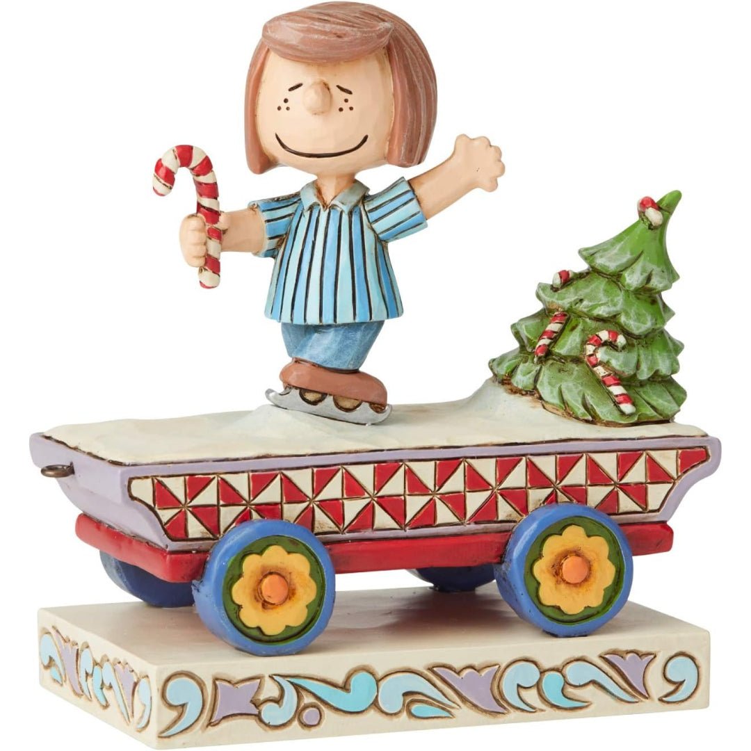 Peanuts by Jim Shore Peppermint Patty Train Car Figurine, 4.25"