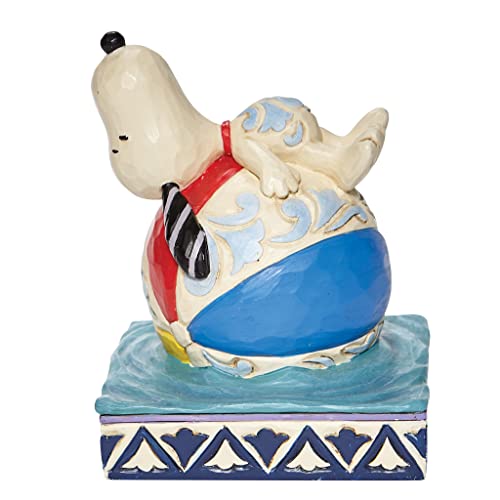 Peanuts by Jim Shore Snoopy "Having A Ball" Figurine, 4.625 Inch