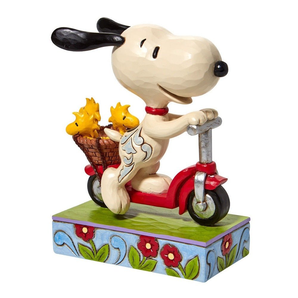 Peanuts by Jim Shore Snoopy Riding Scooter Figurine